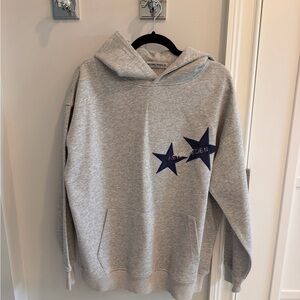 Aelfric Eden Gray Hoodie with Navy Stars, size Small